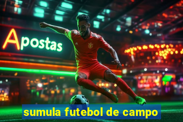 sumula futebol de campo